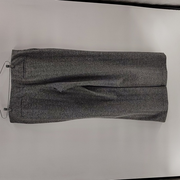 EXPRESS Black Gray Tweed Wide Leg Pants Size Large Elastic Waist Stretch - Picture 5 of 9
